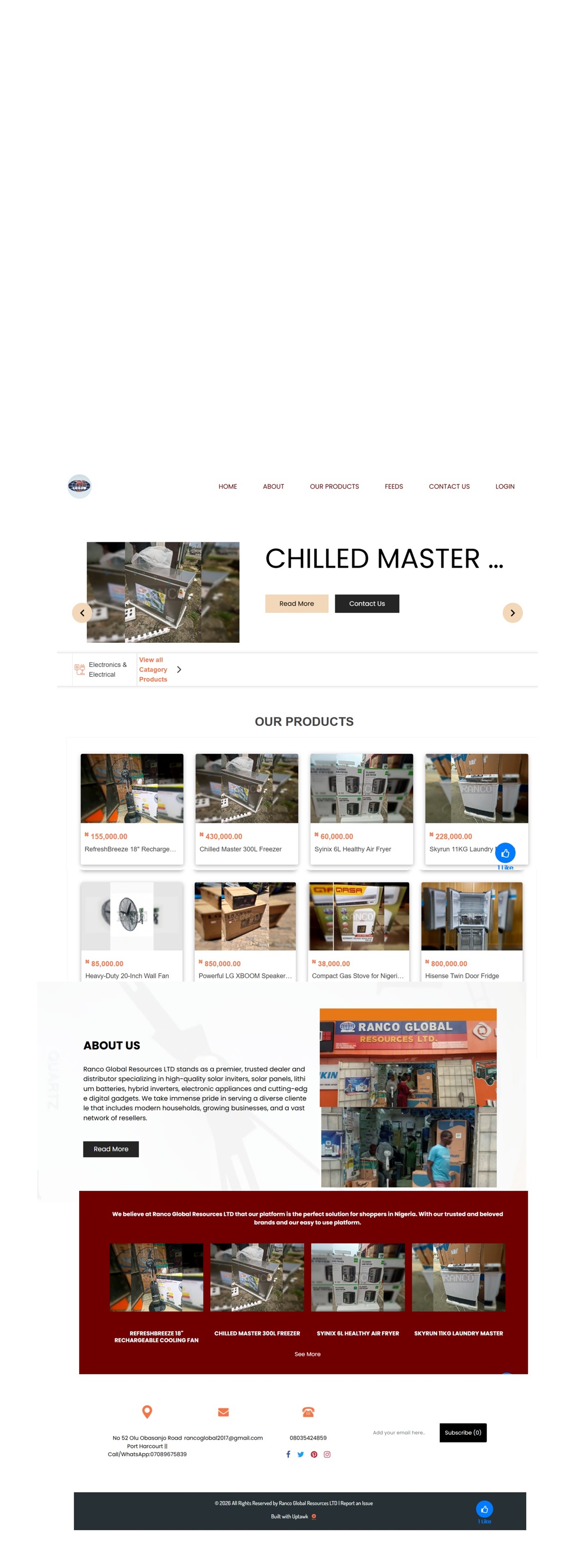 Ranco Global Resources � built with Uptawk